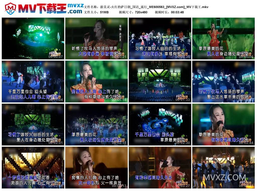 游美灵-火红的萨日朗_国语_流行_ME600583